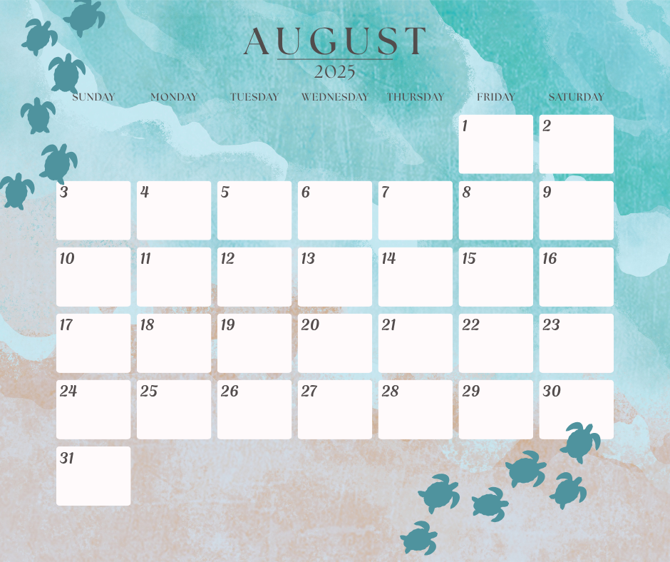 August Calendar